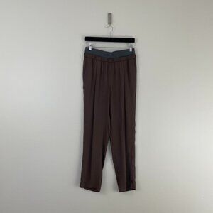 Fabiana Filippi Brown Knit Waistband Pull On Pants Size 8